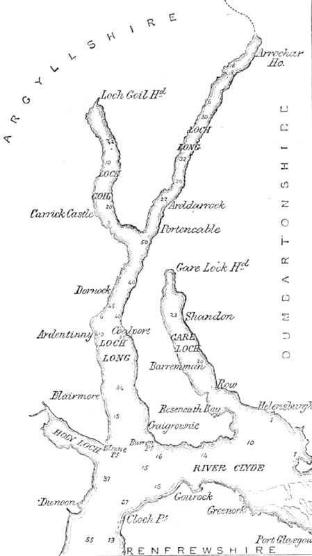 Map of Loch Long with Loch Goil, 1890. Creator: Unknown.