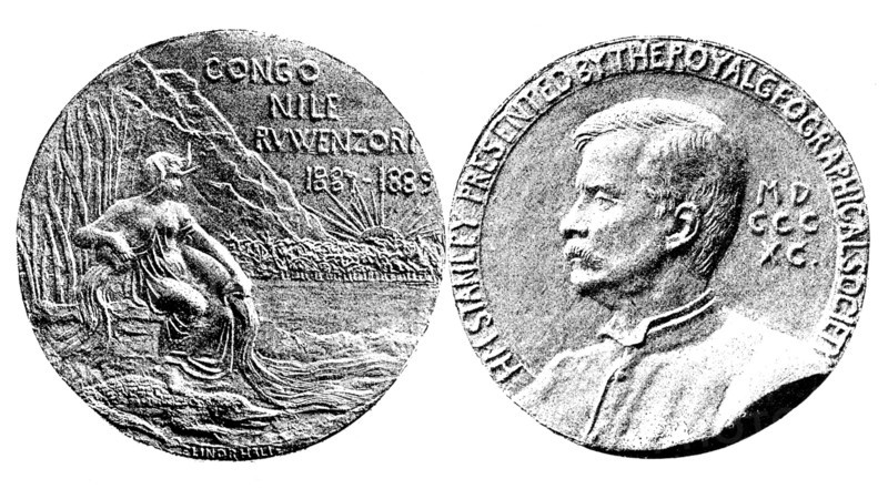 Gold Medal given to Mr. Stanley by the Royal Geographical Society, 1890. Creator: Unknown.
