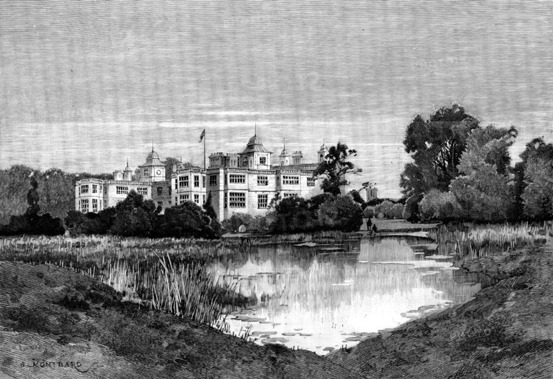 English Homes - No. XXIV. Audley End: view from the grounds, 1890. Creator: Unknown.