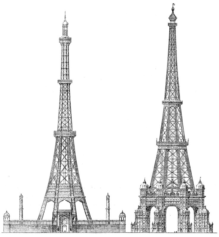 Prize designs for the Great Tower, 1890. Creator: Unknown.