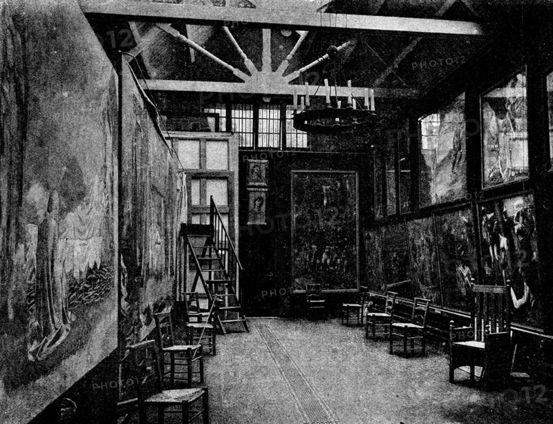 Sir E. Burne-Jones's studio, 1895. Creator: Unknown.
