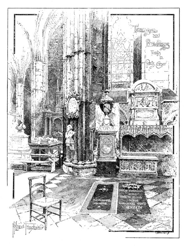 Poets' Corner, Westminster Abbey, 1895. Creators: Unknown, Carl Hentschel.