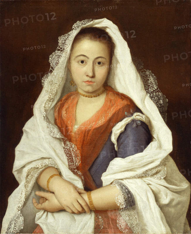 Portrait of a Young Woman, possibly 1740s. Creator: Unknown.