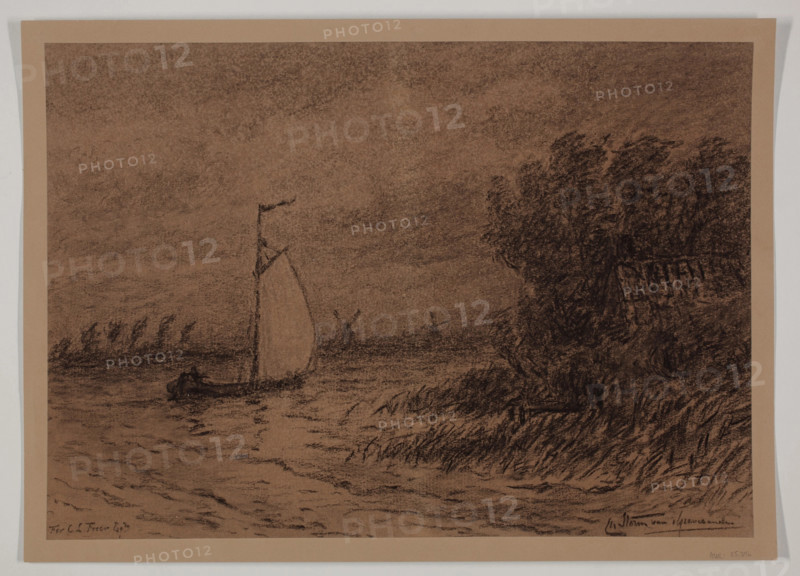 On the Vecht, between 1860 and 1924. Creator: Carel Nicolaas Storm.