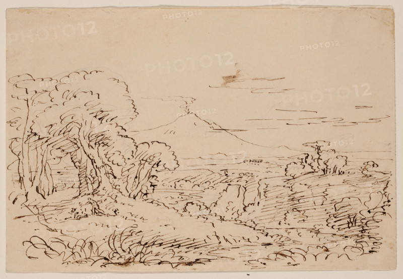 Proserpine Gathering Flowers in the Vale of Enna, 1846 or 1847. Creator: Thomas Cole.