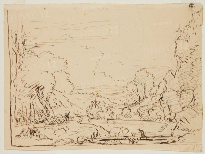 Landscape with Figures, c1820-1848. Creator: Thomas Cole.