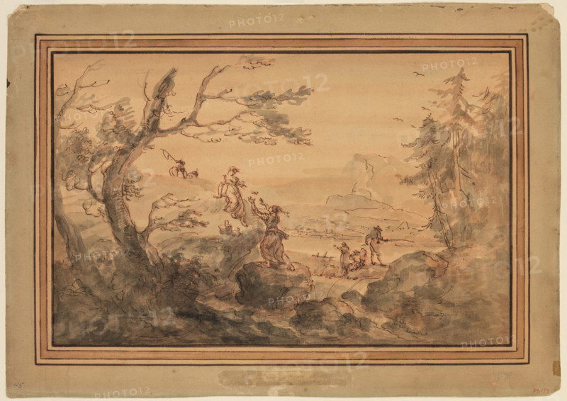 Landscape, 18th century. Creator: Francesco Zuccarelli.