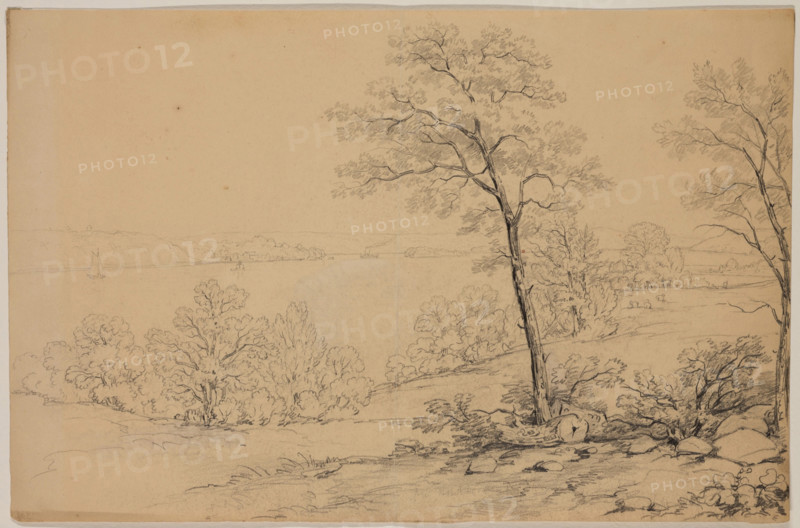 View of the Hudson River, 19th century. Creator: John William Casilear.