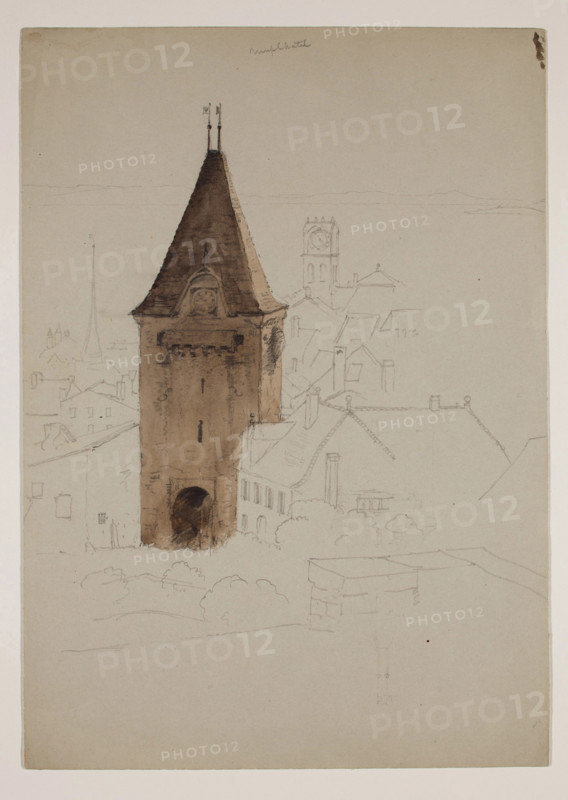 Neufchatel, Switzerland, 1841. Creator: Thomas Cole.