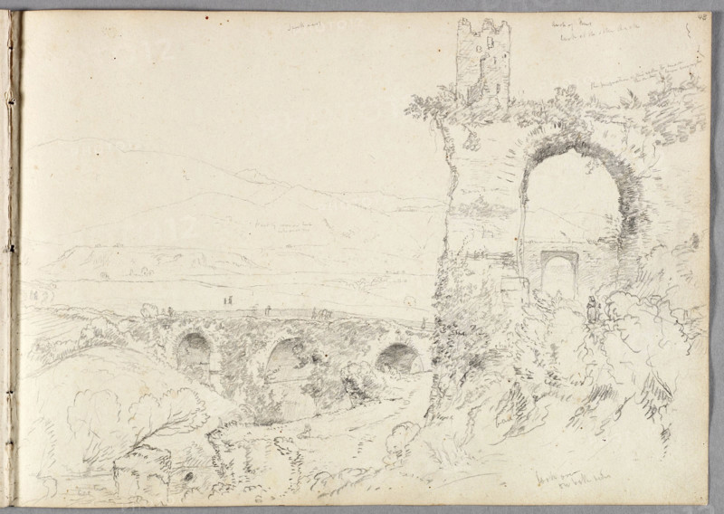 A View near Tivoli (Morning), 1832. Creator: Thomas Cole.