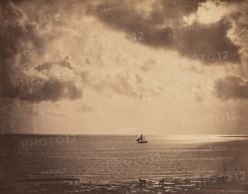 Brig upon the Water, c1856. Creator: Gustave Le Gray.