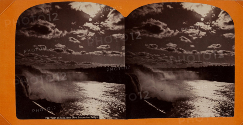 View of Falls, from New Suspension Bridge, between 1869 and 1900. Creator: Unknown.