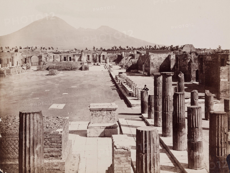Forum, Pompeii, between 1880 and 1890. Creator: Giorgio Sommer.