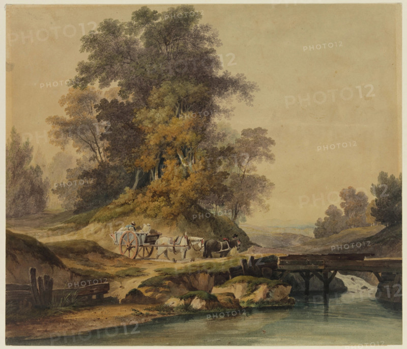 Morning (A Wooded River Landscape), 19th century. Creator: Unknown.