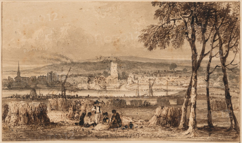 English Town, c1790-1840. Creator: George Shepheard.