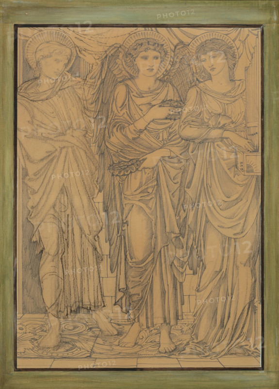 Valerian and the Angel, c1874. Creator: Sir Edward Coley Burne-Jones.