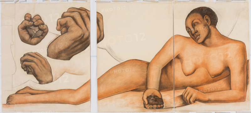 Figure Representing the Black Race (Second Version), 1932. Creator: Diego Rivera.