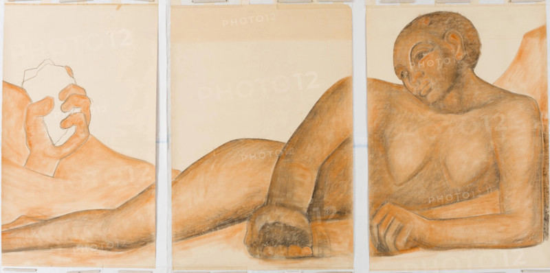 Figure Representing the Black Race (First Version), 1932. Creator: Diego Rivera.