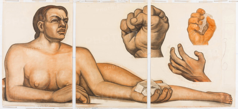Figure Representing the White Race, 1932. Creator: Diego Rivera.