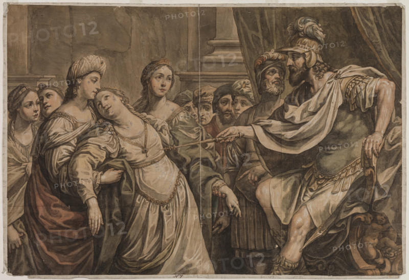 Esther Before Ahasuerus, late 17th century. Creator: Louis Chéron.