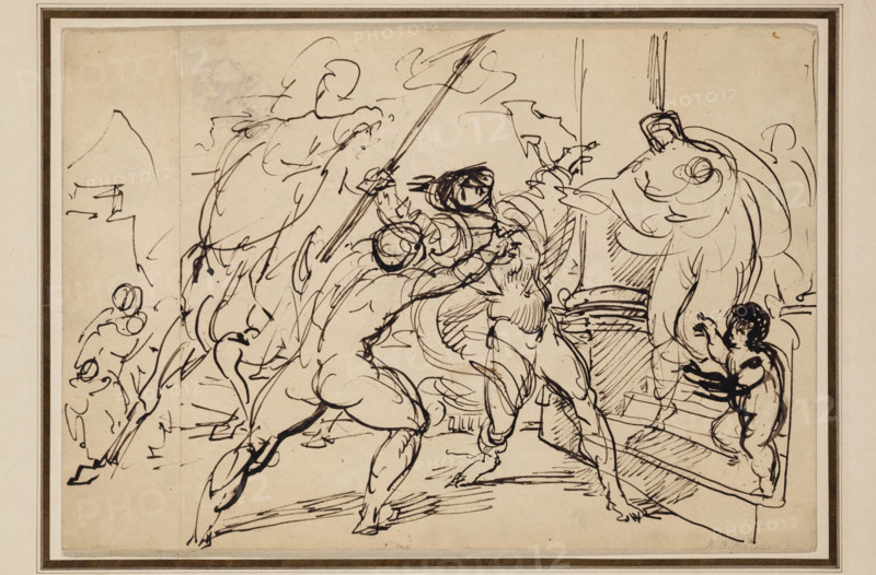 Death of Eudes, between 1806 and 1846. Creator: Benjamin Robert Haydon.