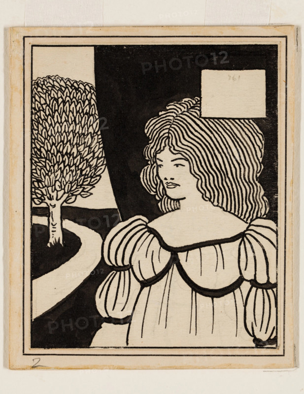Chapter Heading for Le Morte d'Arthur, c.between 1893 and 1894. Creator: Aubrey Beardsley.