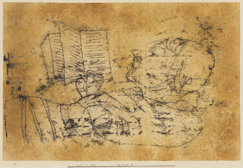 Woman Reading, 1925. Creator: Paul Klee.