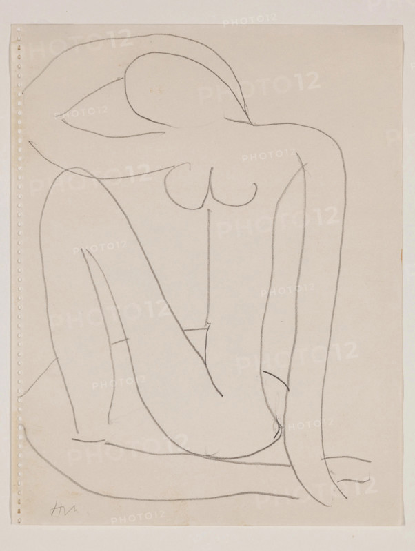 Untitled (Study for Blue Nude), c1952. Creator: Henri Matisse.