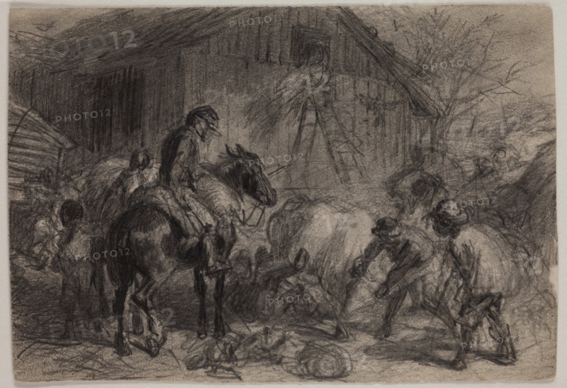 Foraging Party, late 19th century. Creator: Felix Octavius Carr Darley.