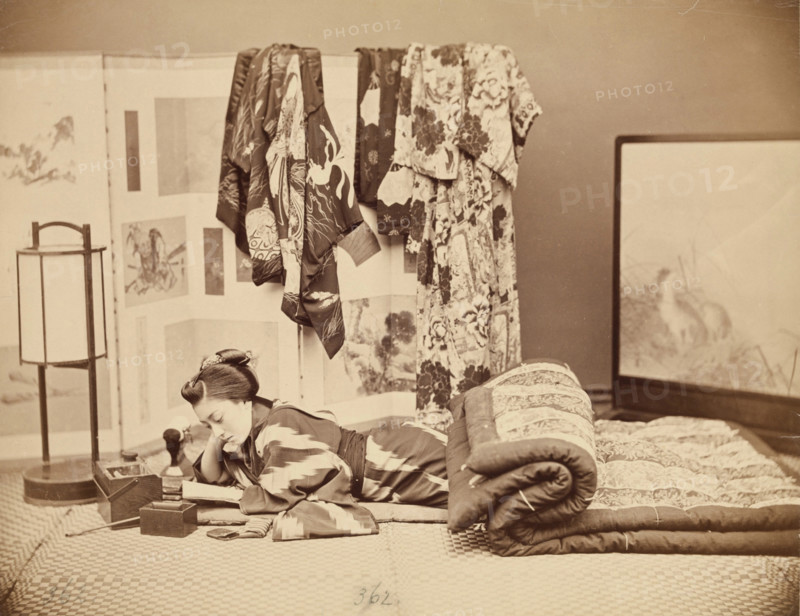 Reclining Woman Reading, c1885. Creator: Unknown.