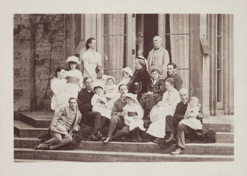 William Ewart Gladstone and His Family, between 1870 and 1880. Creator: George Watmough Webster & Son.