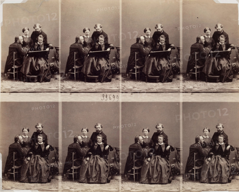 Rosa Bonheur, Painter; and Family, 1863.  Creator: Andre-Adolphe-Eugene Disderi.