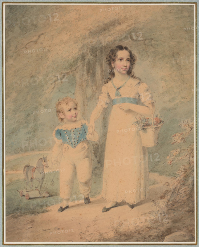 Children in the Park, 1824. Creator: Henry Inman.