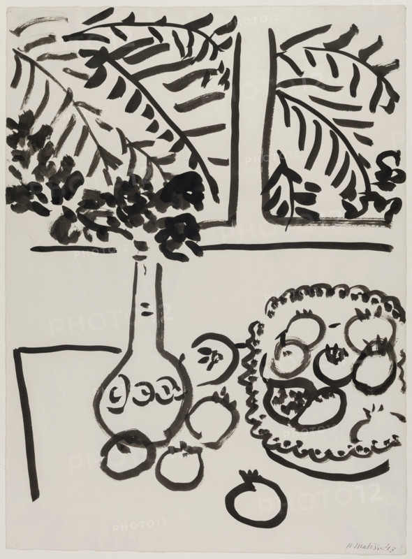 Still Life with Fruit and Flowers, 1947. Creator: Henri Matisse.