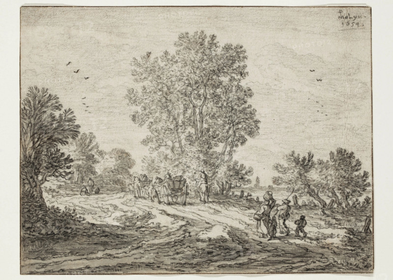 Landscape with Figures, 1654. Creator: Pieter Molijn.