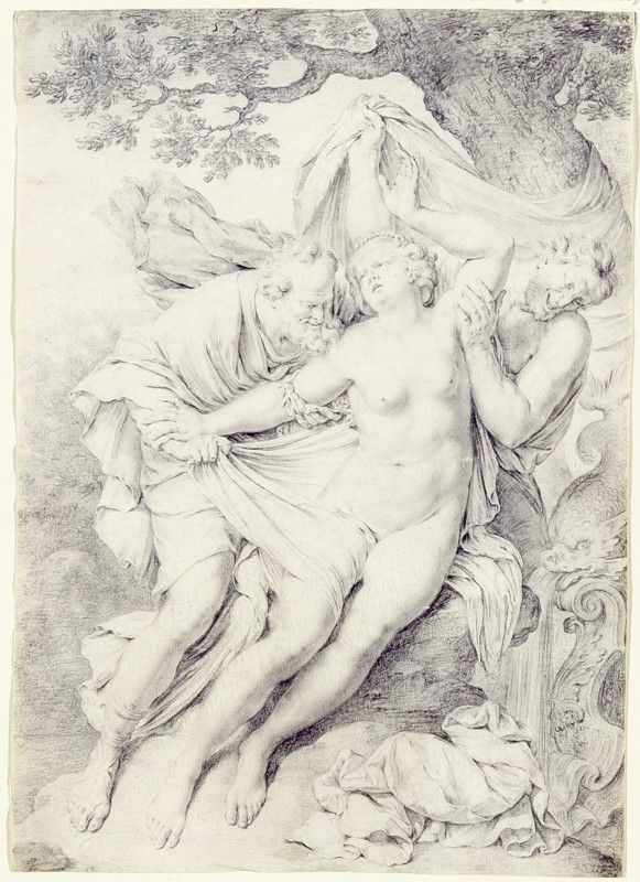Susannah and the Elders, between 1662 and 1747. Creator: Willem van Mieris.