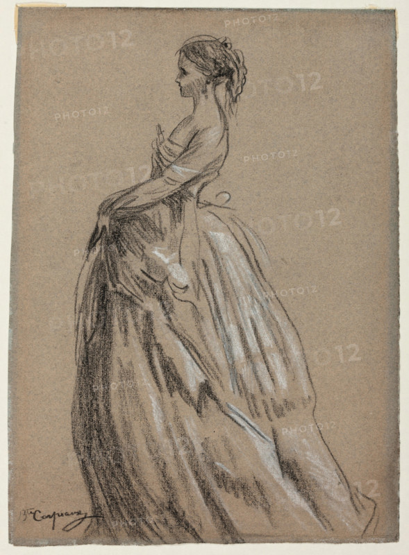 Young Woman in a Bouffant Gown, 1864. Creator: Jean-Baptiste Carpeaux.