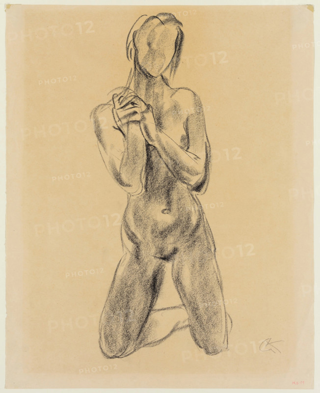 Kneeling Female Figure, c1930. Creator: George Kolbe.