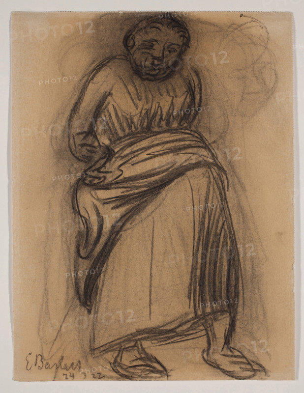 Standing Woman, 1922. Creator: Ernst Barlach.