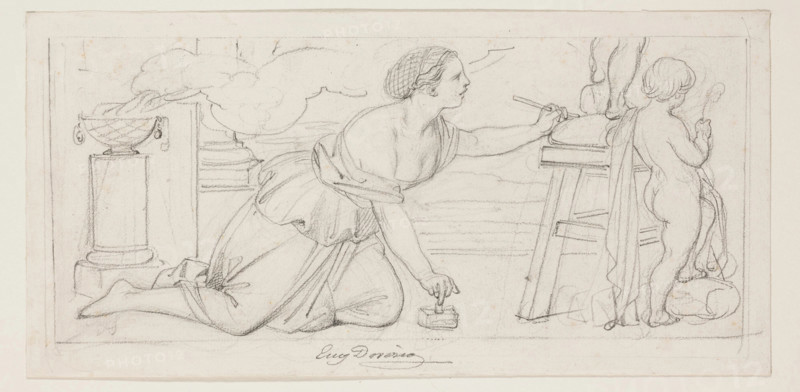 Sculpture, mid-19th century. Creator: Eugene Deveria.