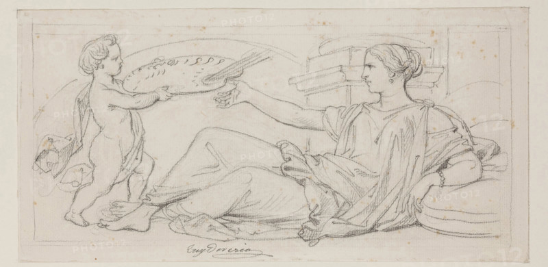 Painting, mid-19th century. Creator: Eugene Deveria.