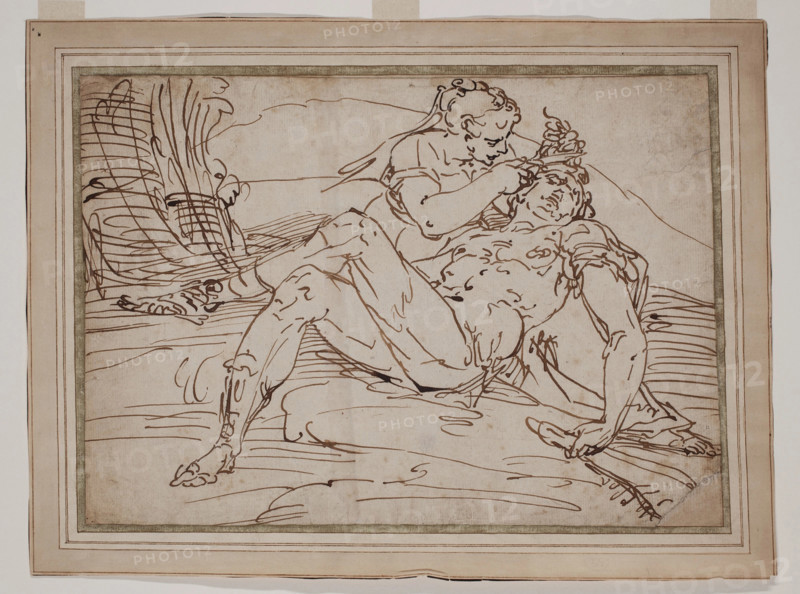 Samson and Delilah, c1555. Creator: Luca Cambiaso.