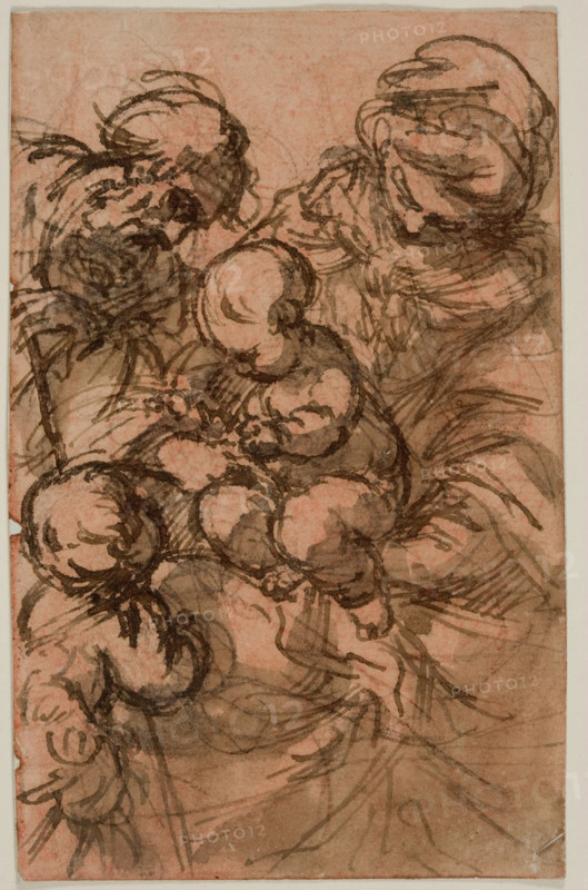 Holy Family with Infant Saint John, between 1754 and 1815. Creator: Carlo Alberto Baratta.