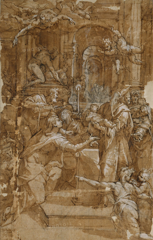 Presentation in the Temple, c1575. Creator: Orazio Samacchini.