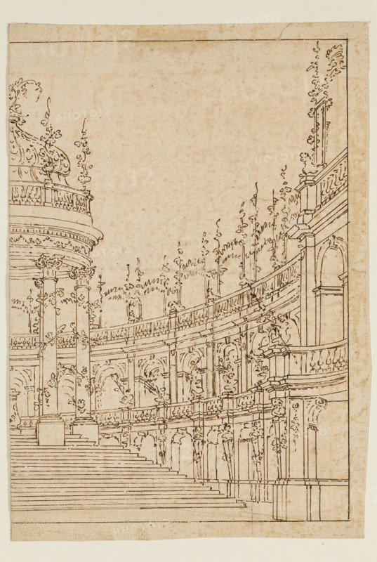The Temple of Flora, 18th century. Creator: Bernardino Galliari.
