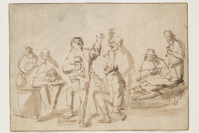 Peasants in a Tavern, c1662. Creator: Philip Koninck.