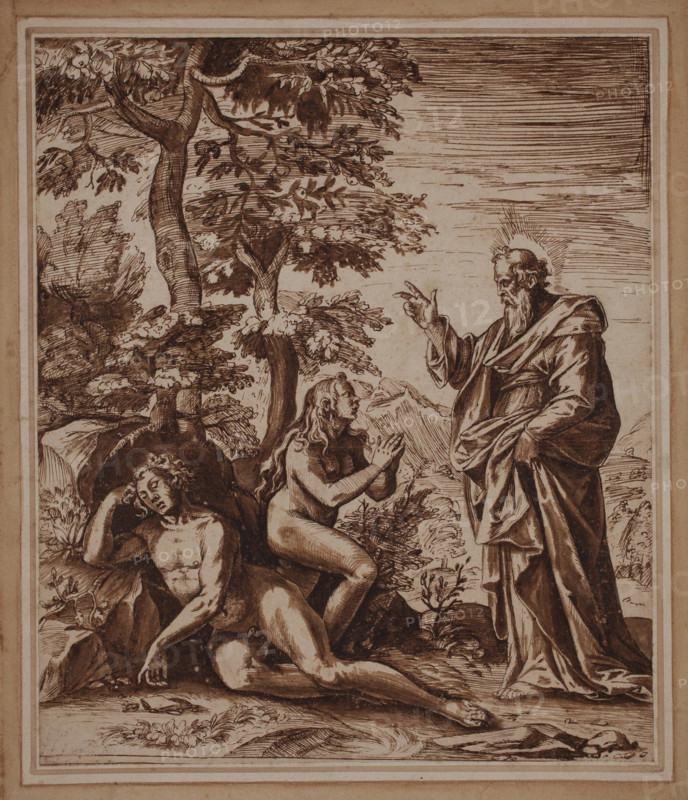The Creation of Eve, between late 16th and mid-17th century. Creator: Giovanni Lanfranco.