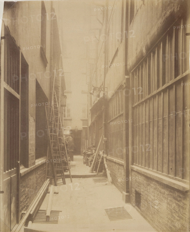 Cloitre St. Honore, Passage Marchand conduisant au Passage d'Athenes, late 19th - early 20th cent. Creator: Eugene Atget.