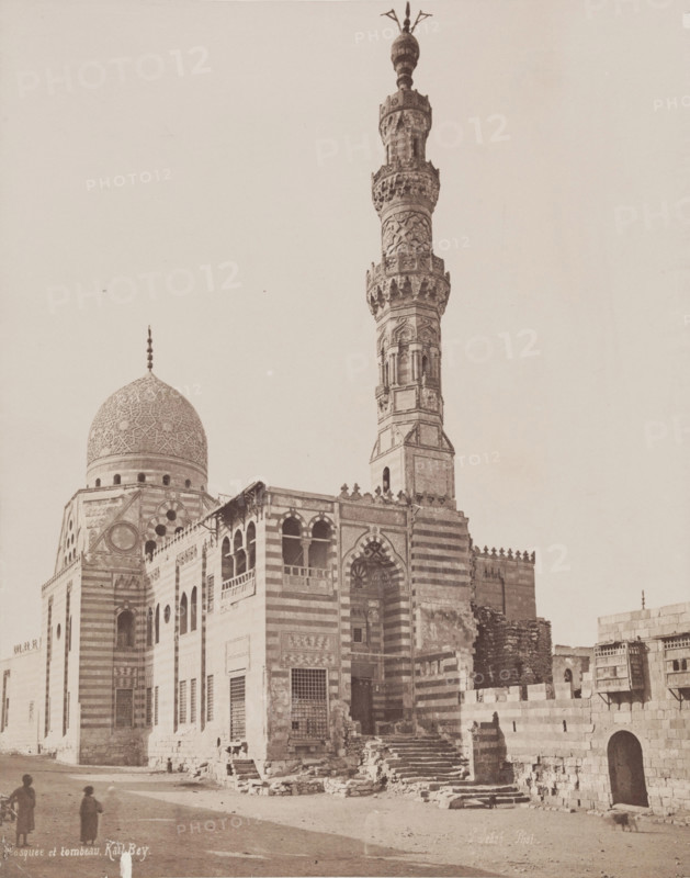 Mosque of Kait Bey before Restoration, Cairo, c1882. Creator: Pascal Sébah.