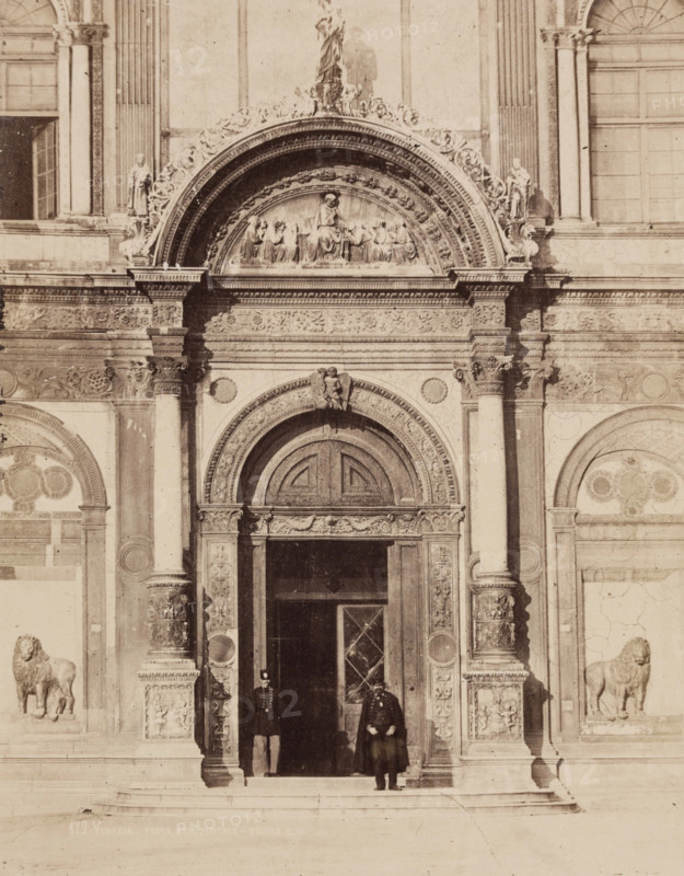 Porta dell' Ospitale, Scuolo S. Marco, Venice, 19th century. Creator: Unknown.